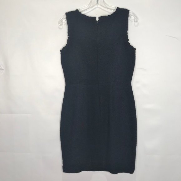 Banana Republic Woman’s Dress sz 6 Sheath Career Fully Black Wool Blend - Picture 3 of 8